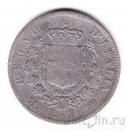 Италия 1 лира 1863
