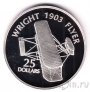 Соломоновы острова 25 долларов 2003 Самолет Wright Flyer