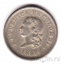 Колумбия 5 сентаво 1886