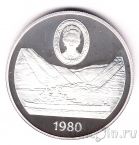 Остров Святой Елены 25 пенсов 1980 80 лет Королеве-Матери