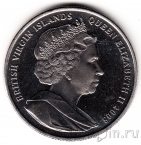 Брит. Виргинские острова 1 доллар 2008 Король Карл II