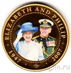 Острова Кука 1 доллар 2007 60 лет Свадьбы (16)