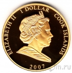 Острова Кука 1 доллар 2007 60 лет Свадьбы (12)