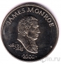 Либерия 5 долларов 2000 Джеймс Монро