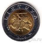 Литва 5 лит 2009
