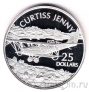 Соломоновы острова 25 долларов 2003 Самолет Curtiss Jenny