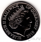 Гернси 5 фунтов 2010 70 лет Битвы за Британию