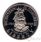 США 1/2 доллара 1989 200 лет конгрессу (Proof)