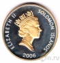 Соломоновы острова 25 долларов 2006 80 лет Елизавете II