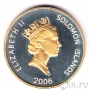 Соломоновы острова 25 долларов 2006 80 лет Елизавете II