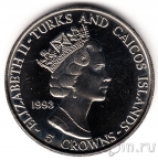 Тёркс и Кайкос 5 крон 1993 Чемпионат мира по футболу