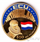 Либерия 10 долларов 2001 Нидерланды
