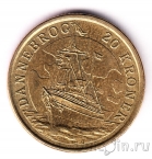 Дания 20 крон 2008 Корабль Даннеброг