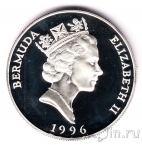 Бермуды 1 доллар 1996 Королева-Мать