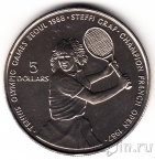 Ниуэ 5 долларов 1987 Штэффи Граф