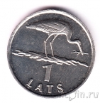 Латвия 1 лат 2001 Аист