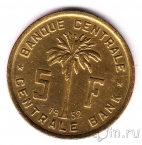 Бельгийское Конго 5 франков 1952