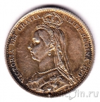 Великобритания 6 пенсов 1887