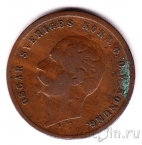 Швеция 1 оре 1858