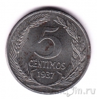 Испания 5 сентимо 1937