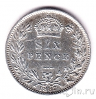 Великобритания 6 пенсов 1887