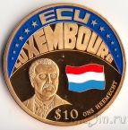 Либерия 10 долларов 2001 Люксембург