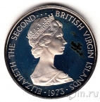 Британские Виргинские острова 25 центов 1973