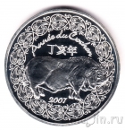Франция 1/4 евро 2007 Год свиньи