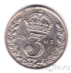 Великобритания 3 пенса 1907