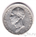 Нидерланды 25 центов 1849 (Виллем II)