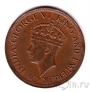 Цейлон 1 цент 1942 (вес 2.35 гр)