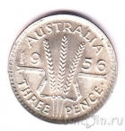 Австралия 3 пенса 1956