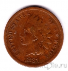 США 1 цент 1881