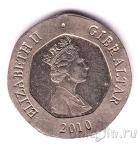 Гибралтар 20 пенсов 2010