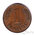 Латвия 1 сантим 1939