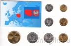 Польша набор 8 монет 1994-2007