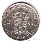 Нидерланды 2 1/2 гульдена 1939