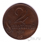Латвия 2 сантима 1928