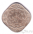 Британская Индия 1/2 анны 1947