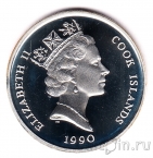 Острова Кука 10 долларов 1990 Слон