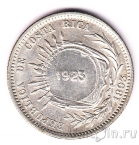 Коста-Рика 50 сентимо 1923 (Перечекан на 25 сентаво 1893)