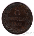 Гернси 8 дублей 1902