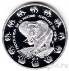 Бенин 1000 франков 2014 Слон