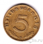 Германия 5 пфеннигов 1938 (D)