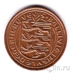 Гернси 1 новый пенни 1971
