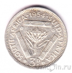 Южная Африка 3 пенса 1954