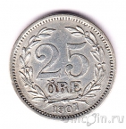 Швеция 25 оре 1907