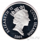 Острова Кука 10 долларов 2001 Олимпийские игры в Афинах