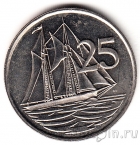 Каймановы острова 25 центов 1987