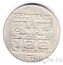 Австрия 100 шиллингов 1975 XII зимние Олимпийские Игры, Инсбрук 1976